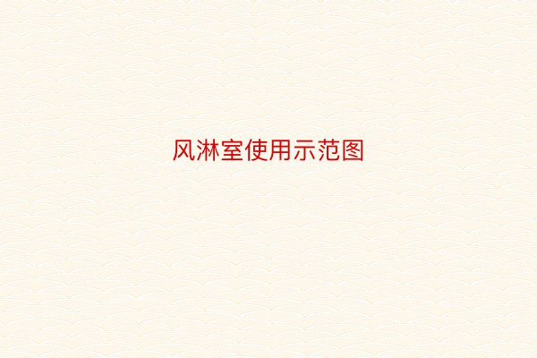 风淋室使用示范图